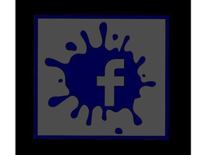 logotipo do facebook arte 3d print model - Mito3D