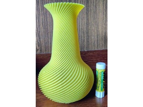 twistedflutes7 Container vase 3d print model - Mito3D