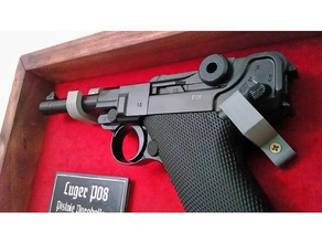 luger p08 stand targhetta ss logo altri le emissioni di co2 pistole umarex 3d print model - Mito3D