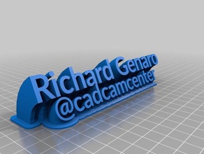 richard genaro office personalizado 3d print model - Mito3D