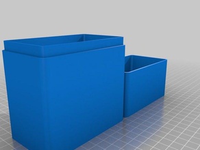 telepass caixa recipientes personalizado 3d print model - Mito3D