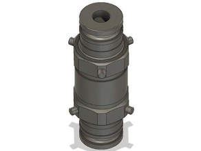 pin lock liquid line coupler diy homebrew keg pinlock 3d print model - Mito3D