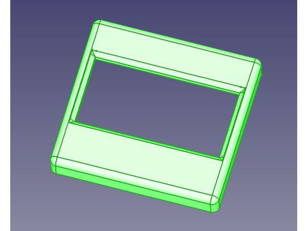 displaytraeger rahmen f&uumlr 13 módulo oled 3d la impresión pruebas La en arduino 3D print model - Mito3D