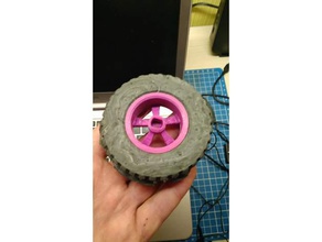 mold silicone tire rc vehicles 3d print model - Mito3D