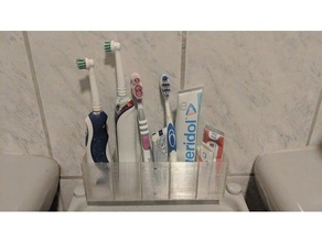 titular de cepillo dientes 3d impresión 3d print model - Mito3D