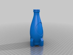 nuka-cola fallout 4 adereços garrafa cosplay prop nuka cola 3d print model - Mito3D