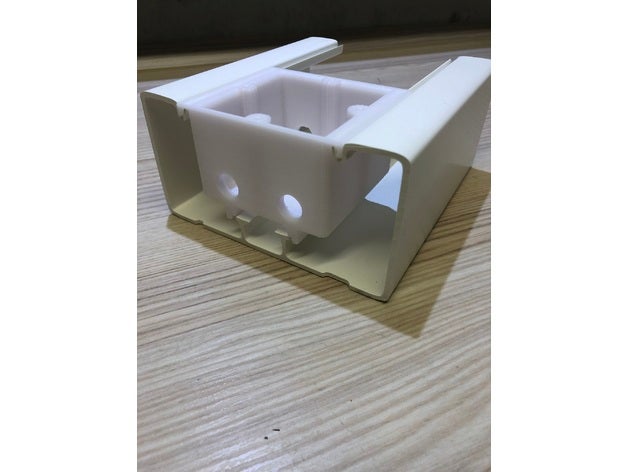ger&aumlteeinbaudose&uumlr kabelkanal cihaz montaj kutusu, kablo kanalı f elektronik brstung 3D print model - Mito3D