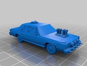 gaslands clásico sedán del coche modelos 20mm mad max scifi mesa de juego wargaming 3d print model - Mito3D