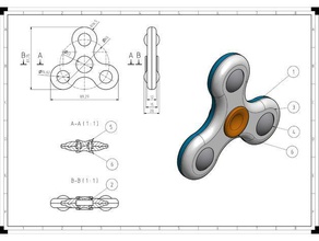 fidget spinner palle hobby 3d print model - Mito3D