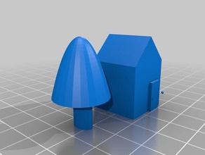 casa 3d la impresión decoración 3d print model - Mito3D