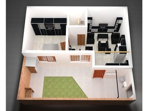 my apartment model 1 00125 buildings structures 3dmodel 3d print model - Mito3D