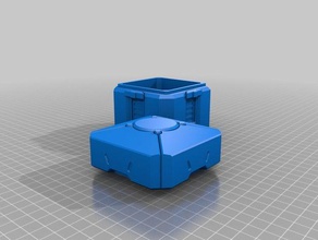 overwatch loot box 3d drucken loot-Kiste storage video Spiele 3d print model - Mito3D