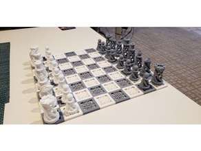tabuleiro de xadrez 3d print model - Mito3D