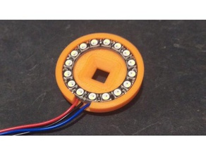 la articulación de raspberry pi montaje cámara cubierta luz del anillo 3d impresora accesorios el led los leds titular neopixel 3d print model - Mito3D