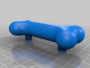Hund Knochen Kabinett Griff 3d drucken 3d print model - Mito3D