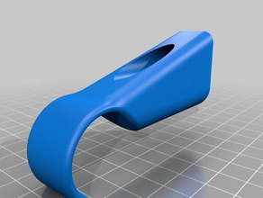 moderno e minimalista, asta di tenda titolare della singola vite arredamento da gancio tende 3d print model - Mito3D