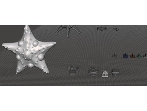robotech inherit stars invid regent fleet rrt strategy game pieces set1 games mospeada wargame 3d print model - Mito3D