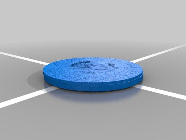 presidential trump coin art 3D print model - Mito3D