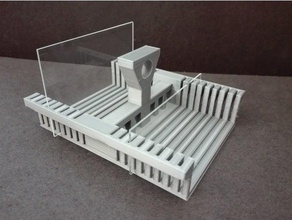 75mm glass slides holder biology laboratory rack 3d print model - Mito3D