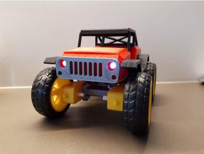 rc jeep nodemcu roboremo Fahrzeuge arduino Auto 3d print model - Mito3D
