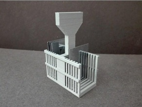 holder glass 40x25mm slides biology laboratory rack 3d print model - Mito3D
