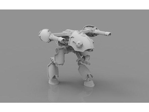 mme menton arme à feu de modèle des robots 28mm adeptus titanicus chaos epic40k slaanesh warhammer 40k 3d print model - Mito3D
