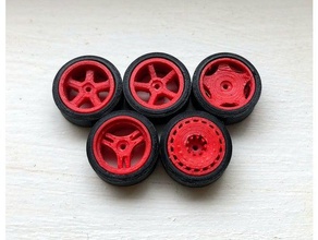 164 wheels 01-05 revisited size large toy game accessories custom diecast hotwheels diecat matchbox tires 3d print model - Mito3D