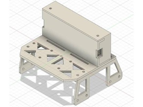 hpi montageplatte mit box rc Fahrzeuge venture Aufbewahrungsbox 3d print model - Mito3D