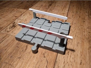 brio railway barrier spare stand other compatible 3d print model - Mito3D