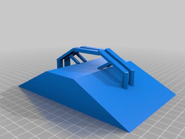 ramp grind rail 3d printing fingerboard 3D print model - Mito3D