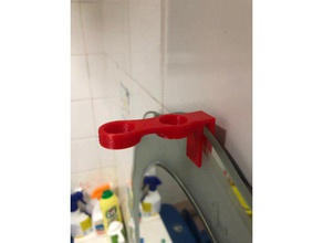 shavertoothbrush holder mirrors bathroom mirror bracket shaver hanger 3d print model - Mito3D