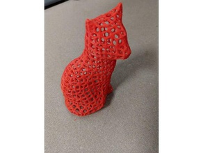 creux fox quad grille sculptures 3d print model - Mito3D