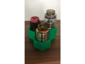 polygonic atomizer stand 25mm other clearomizer vape 3d print model - Mito3D