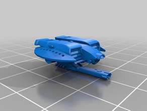 wip drone tiburón blanco el espacio comunistas bombardero vehículos 40k tau warhammer 3d print model - Mito3D