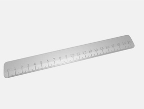 ruler 20mm learning 3d print model - Mito3D