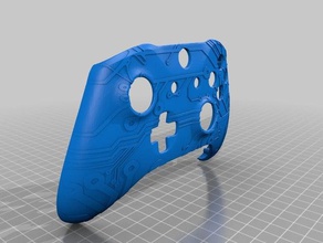 xbox one custom controller shell circuit pattern video games board faceplate plastic wrap 3d print model - Mito3D