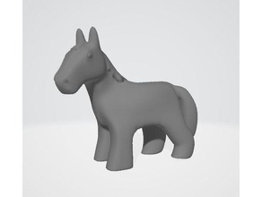 horsey 2 animals 3d print model - Mito3D