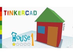 house 1 level 1 tinkercad models eunny home mini miniature 3d print model - Mito3D
