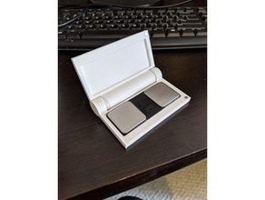 kardia case gadgets alivecor cardia hinged box mobile 3d print model - Mito3D