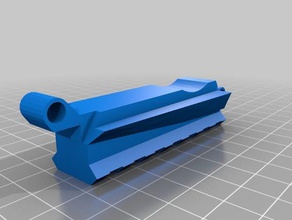 nerf laser ops alphapoint picatinny rail mount di un pezzo giocattolo gioco accessori 3d print model - Mito3D
