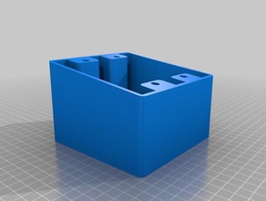 double gang box angled electronics 3d print model - Mito3D