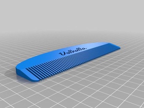 valhalla personalizzato pettine bagno 3d print model - Mito3D