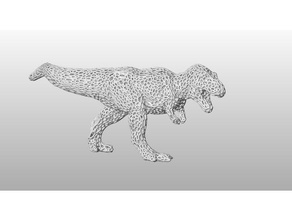 rex de voronoi animais t-rex 3d print model - Mito3D