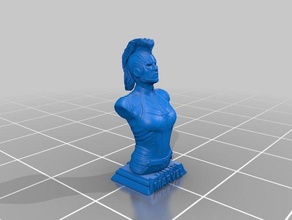 capitana marvel evolucionada sculture captain 3d print model - Mito3D