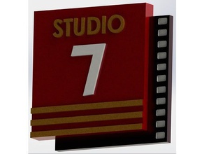 studio 7 armagedom decoração a disneyland paris doorplate hrjuniorimagineering walt disney studios 3d print model - Mito3D