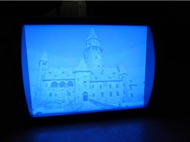 led lampada di notte arredamento luce a lithophane 3D print model - Mito3D