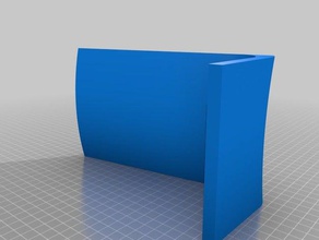 curved photo frame decor 3d print model - Mito3D