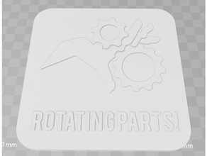 rotating parts signage signs logos sigange 3d print model - Mito3D
