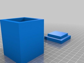 miniatures case single other box minature mini storage 3d print model - Mito3D