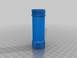 my customized pet container knurled grip containers 3d print model - Mito3D